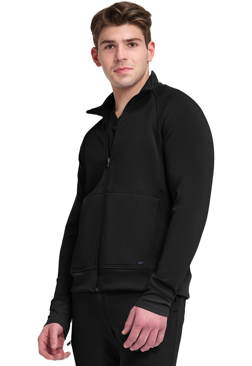 HH Lifestyle HH380F Men's Zip Front Knit Jacket Black