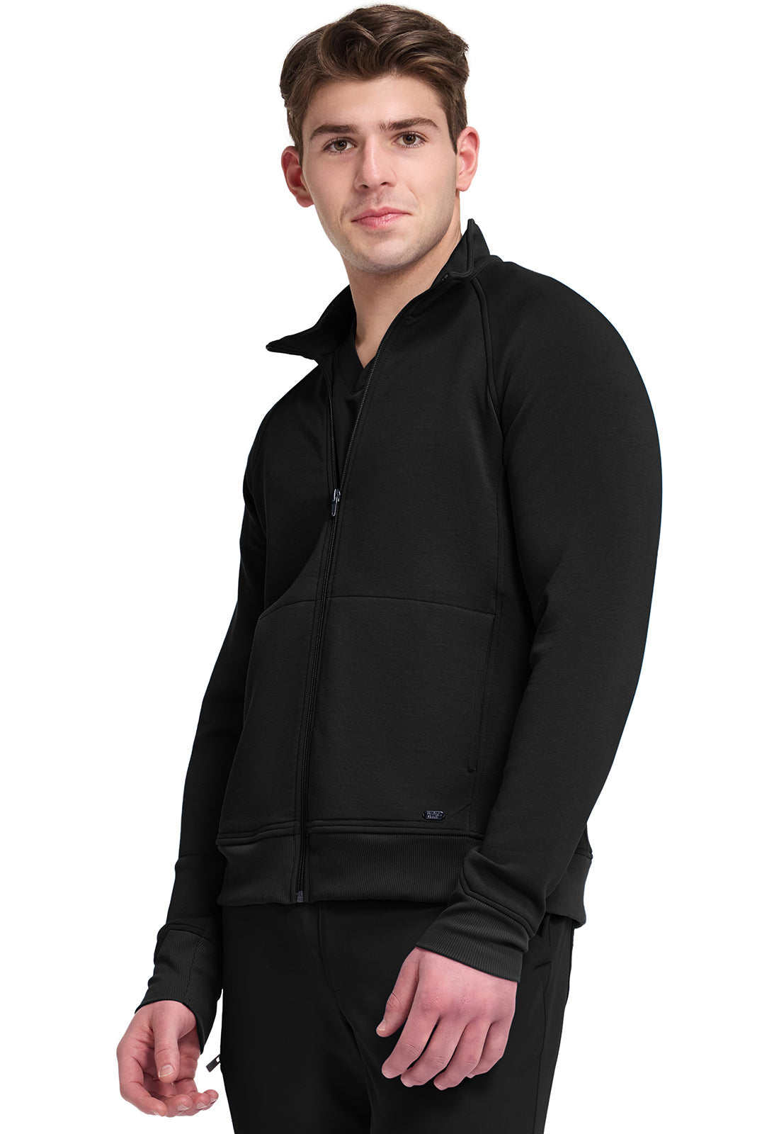 HH Lifestyle HH380F Men's Zip Front Knit Jacket Black