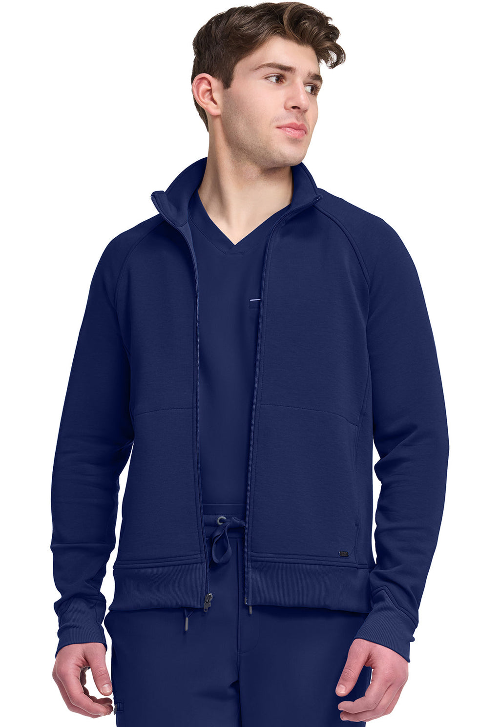 HH Lifestyle HH380F Men's Zip Front Knit Jacket Navy