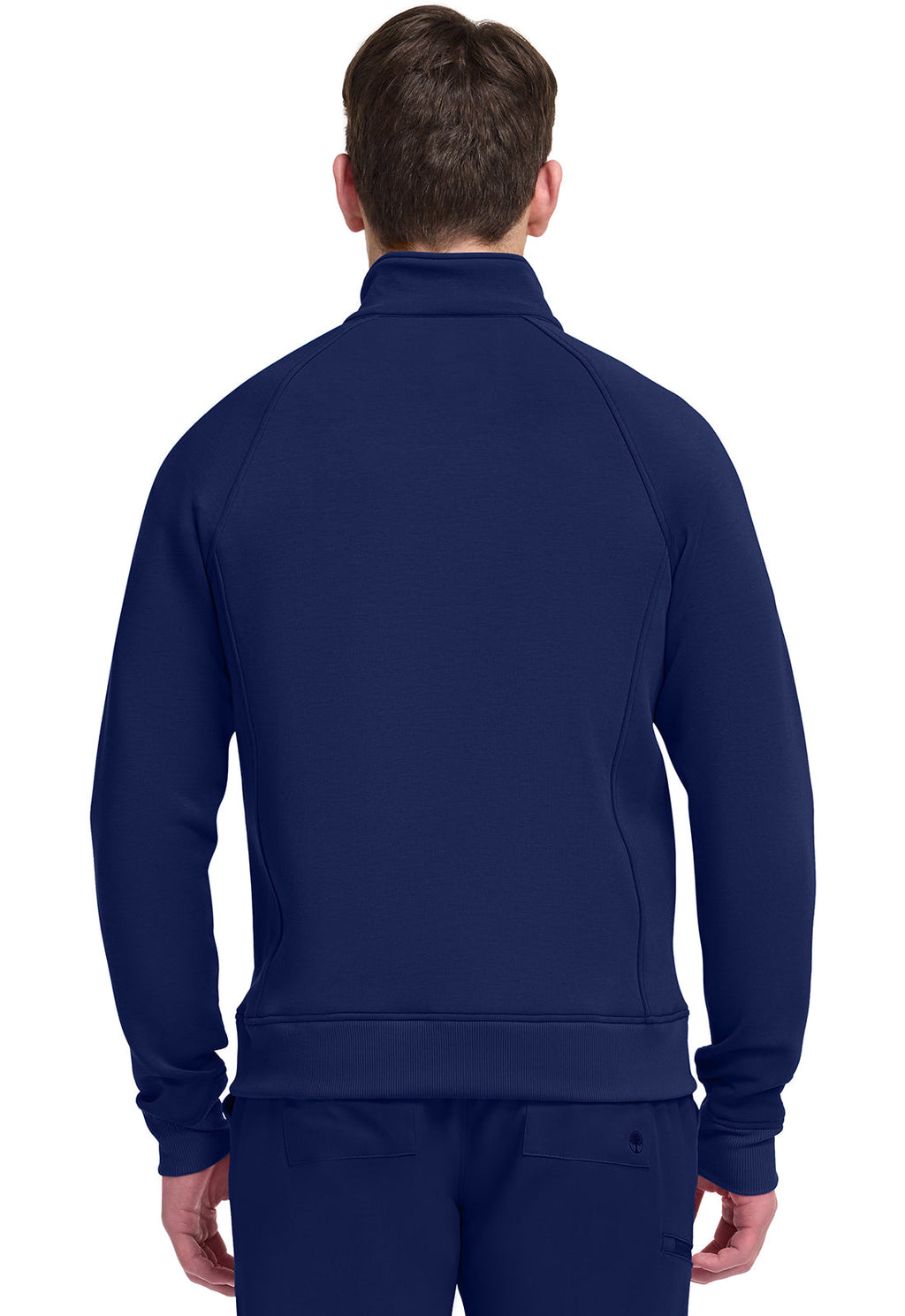 Lifestyle HH380F Men's Zip Front Knit Jacket Navy