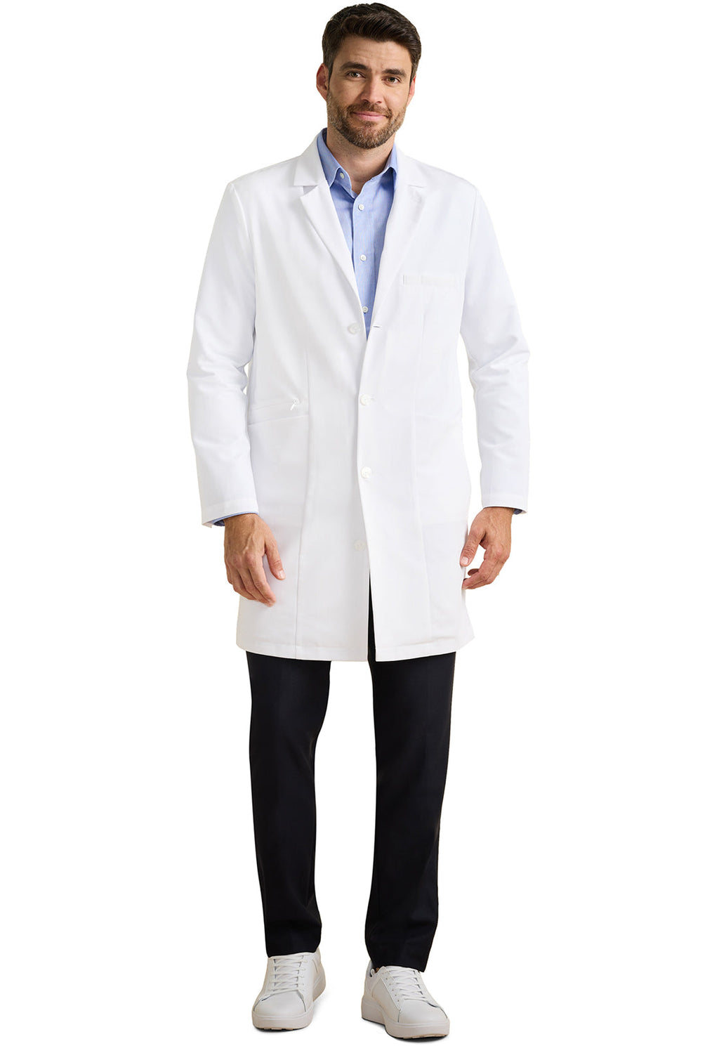 White Coat HH401 Men's Lawrence Men's 37" Lab Coat White