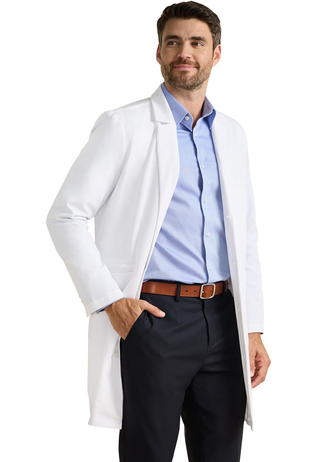 White Coat HH401 Men's Lawrence Men's 37" Lab Coat White