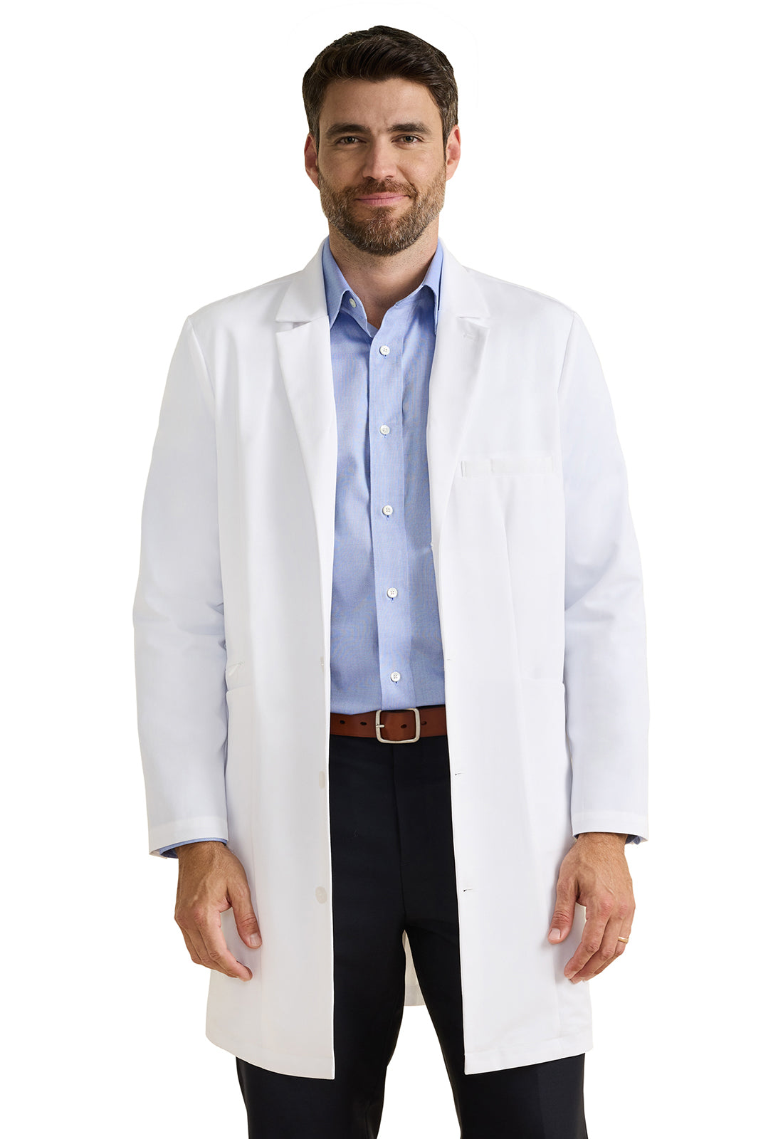 White Coat HH401 Men's Lawrence Men's 37" Lab Coat White