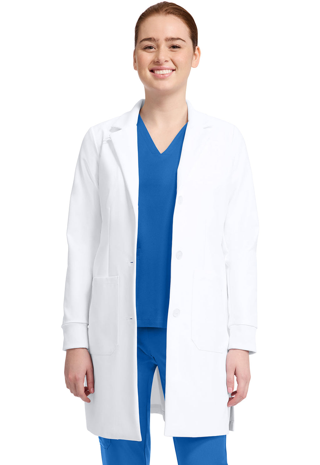HH White Coat HH405 Womens 6-Pocket Dental Lab Coat White