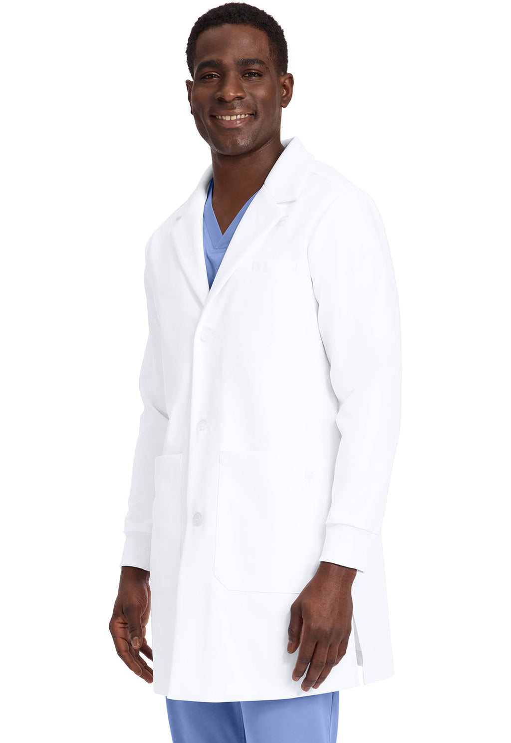 HH White Coat HH406 Men's 6-Pocket Dental Lab Coat White