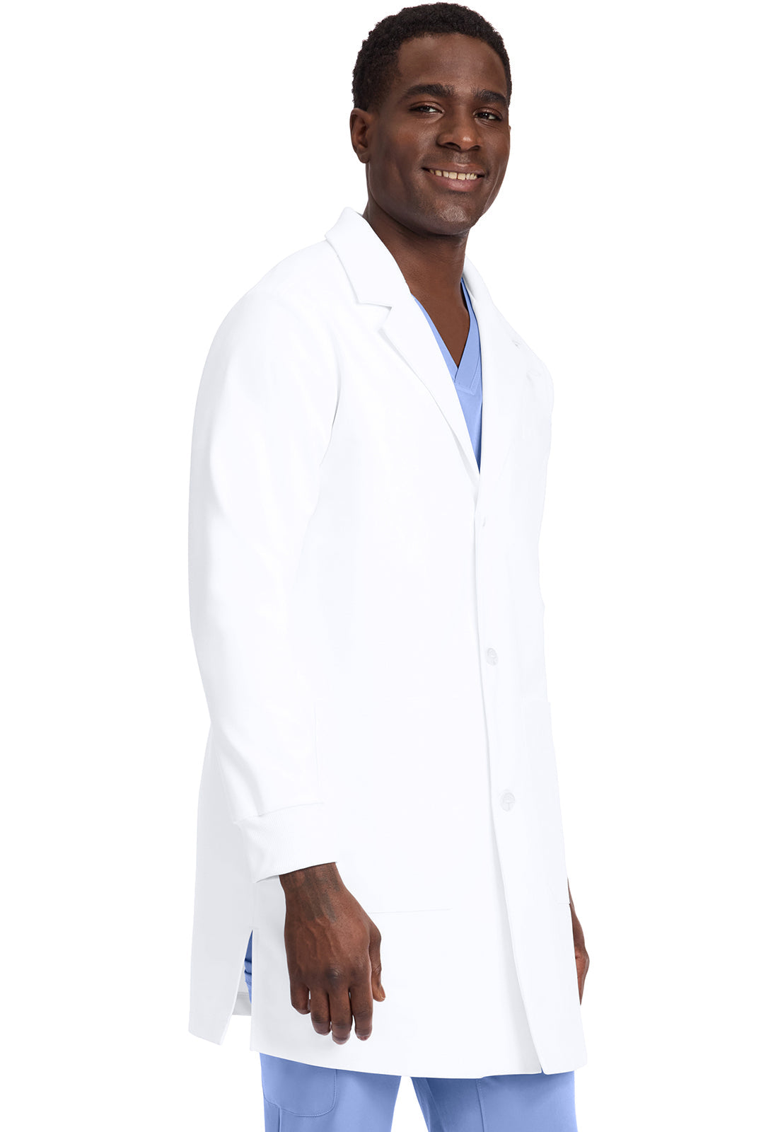 HH White Coat HH406 Men's 6-Pocket Dental Lab Coat White