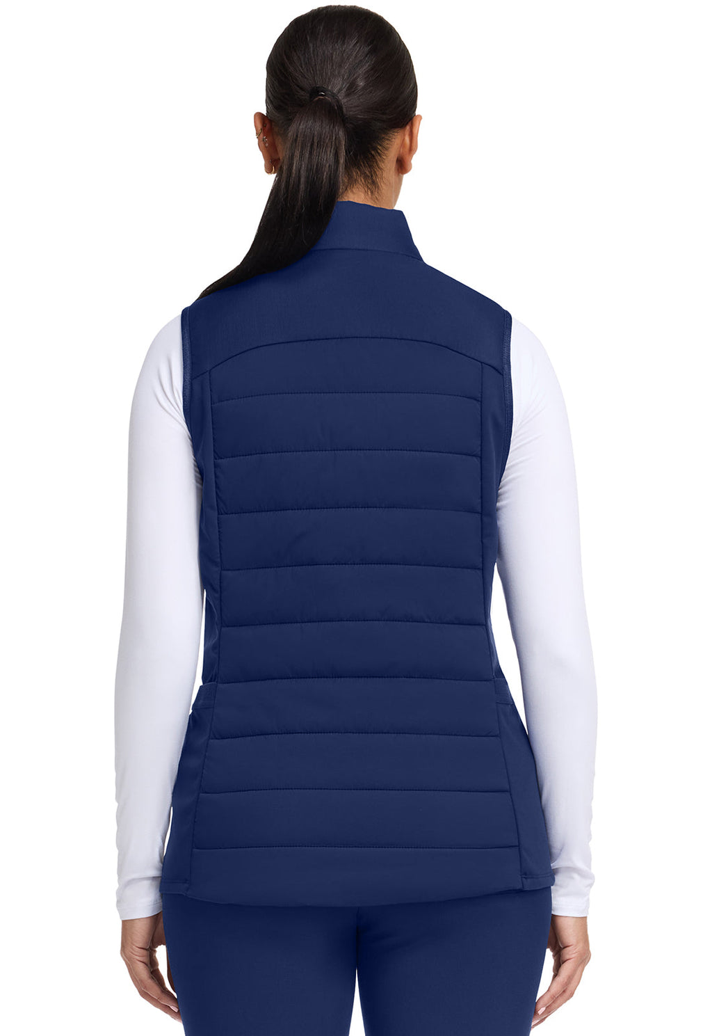 Lifestyle HH500F Women's Khloe Quilted Scrub Vests Navy