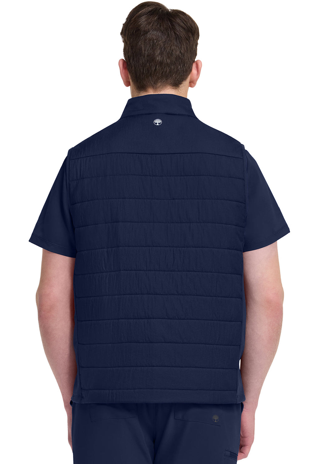Lifestyle HH501F Men's Zip Front Scrub Vests Navy