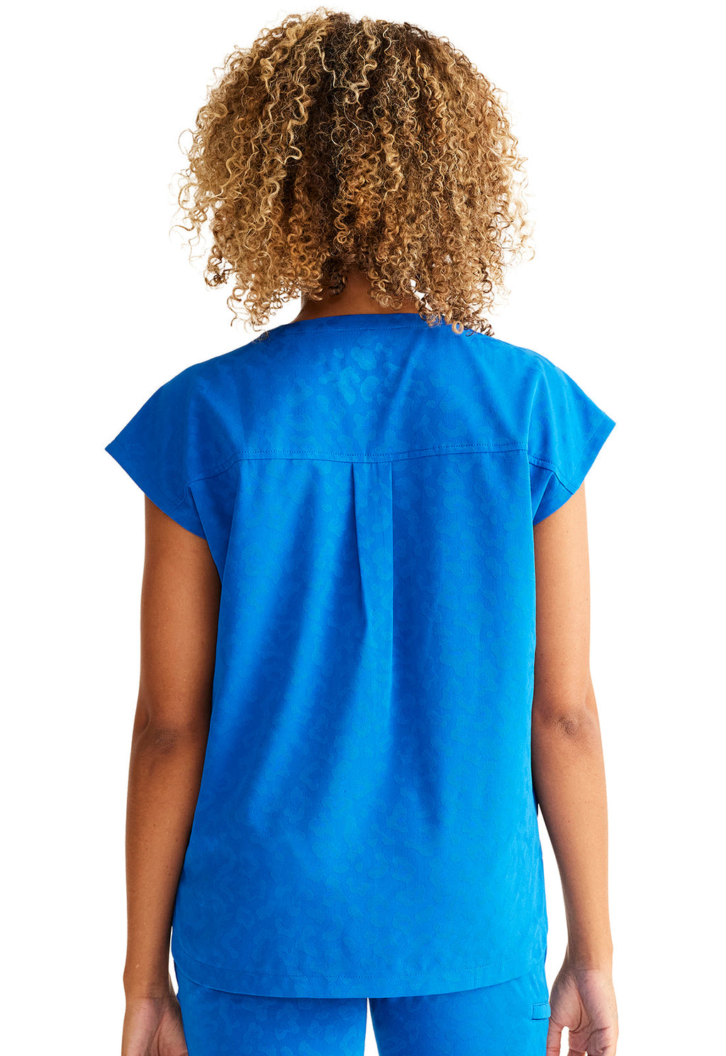 Purple Label Jacquard HH602 Women's Jayden Scrub Top Royal