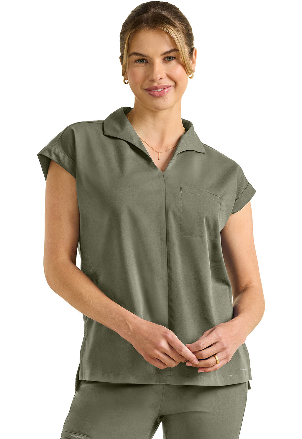 HH Purple Label HH607 Jazz Collared Tuckable Shirt Olive