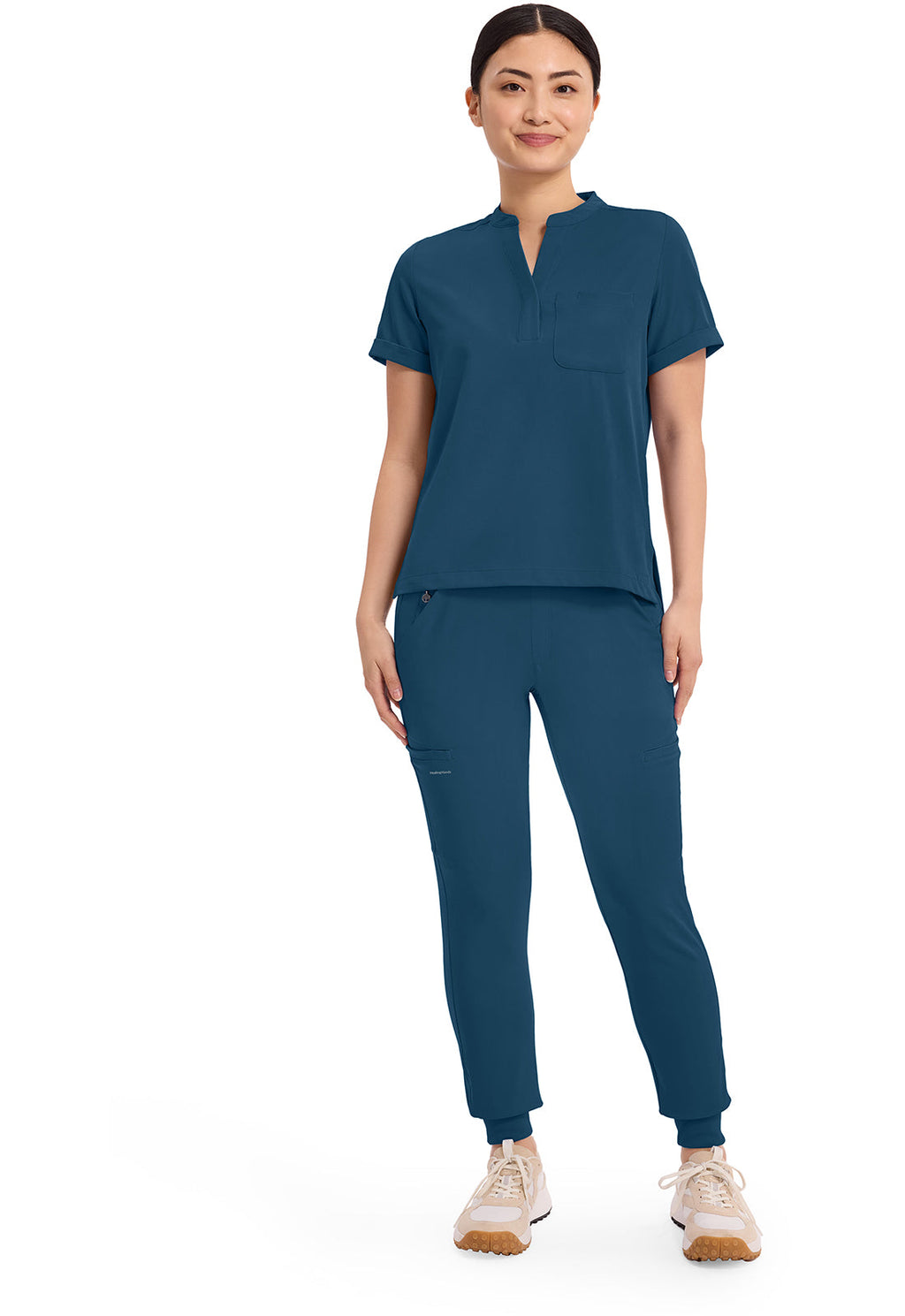 HH Works HH650 Macy 1 Pocket Scrub Top Caribbean