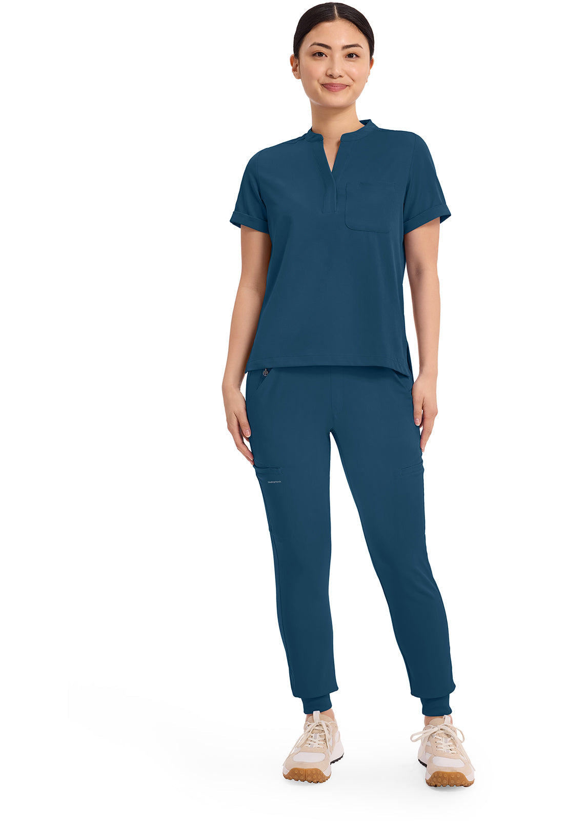 HH Works HH650 Macy 1 Pocket Scrub Top Caribbean