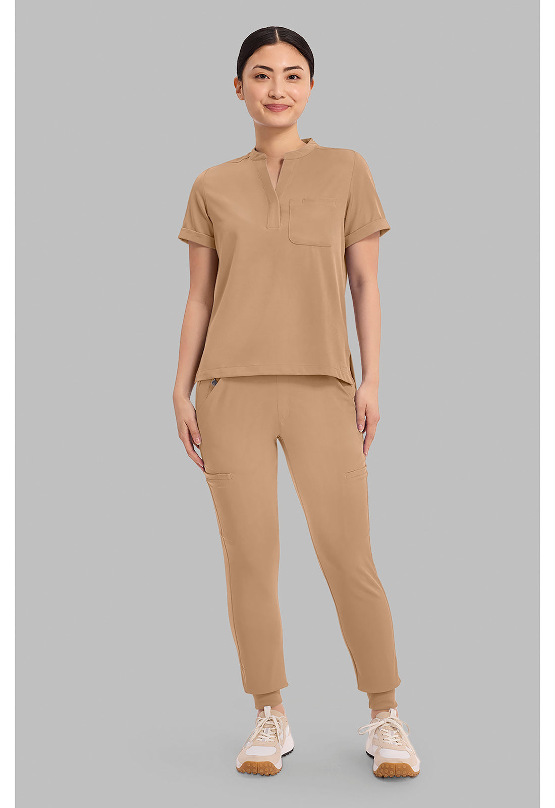 HH Works HH650 Women's Macy Scrub Top Sand Dunes