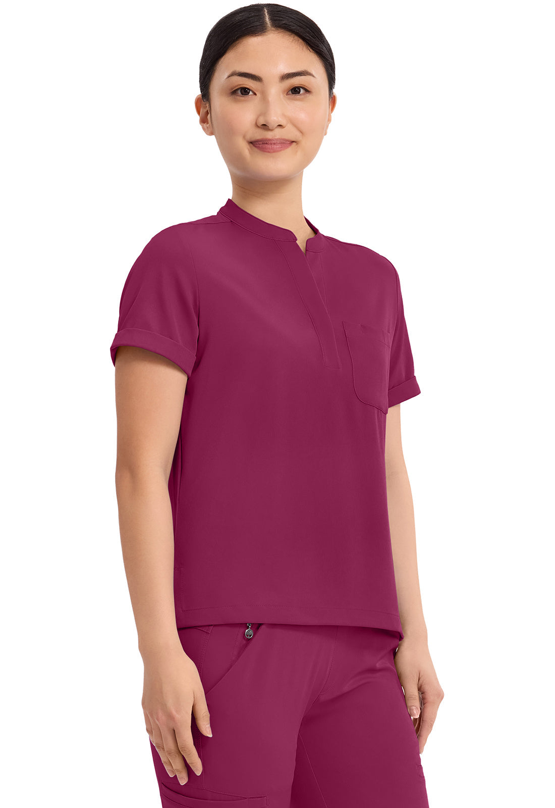 HH Works HH650 Women's Macy Scrub Top Wine