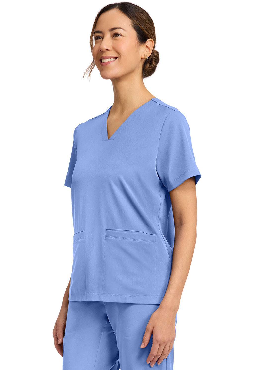 HH Works HH653 Women's 3-Pocket V-Neck Top Ceil