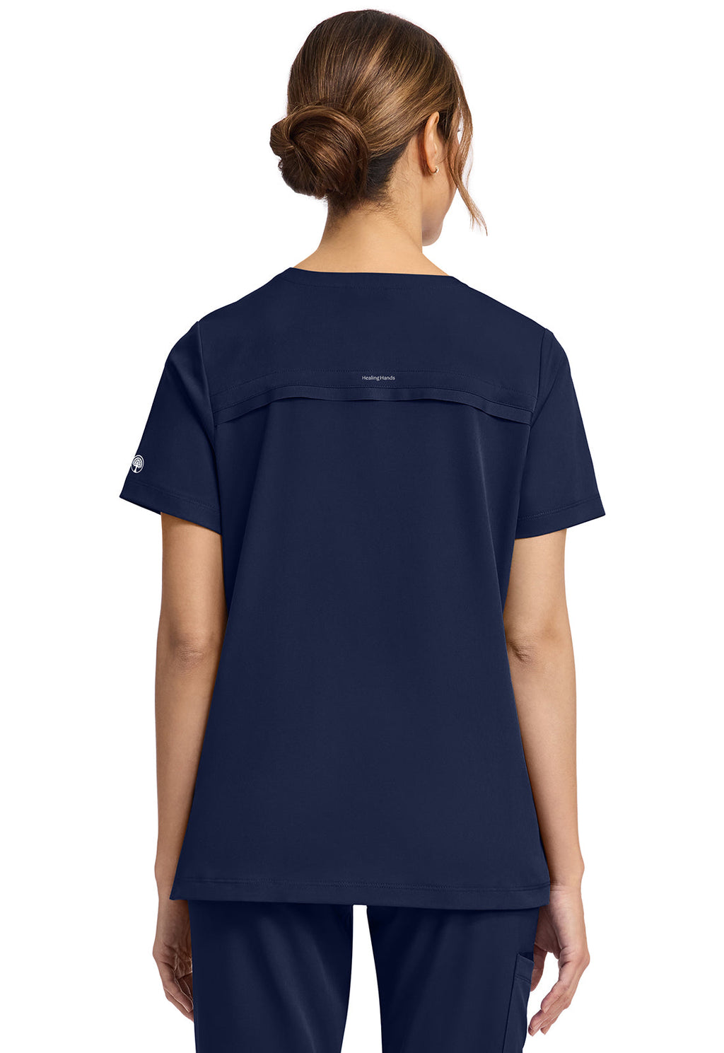 HH Works HH653 Women's 3-Pocket V-Neck Top Navy