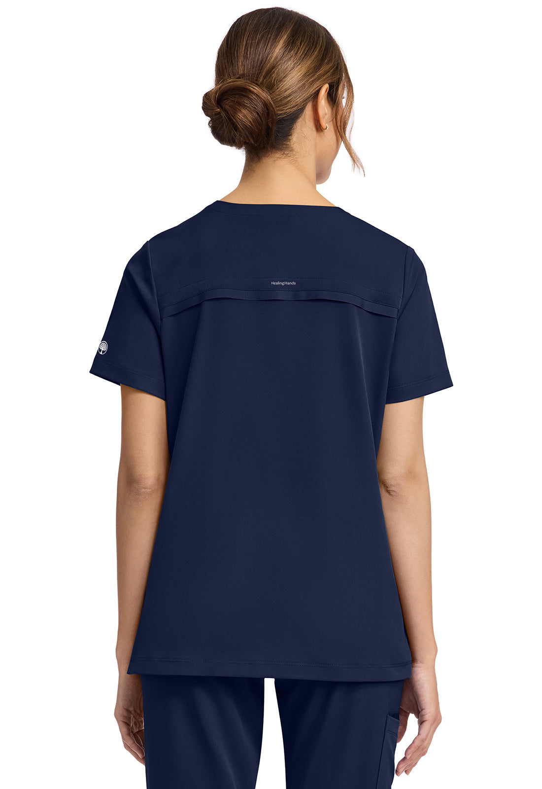 HH Works HH653 Women's 3-Pocket V-Neck Top Navy