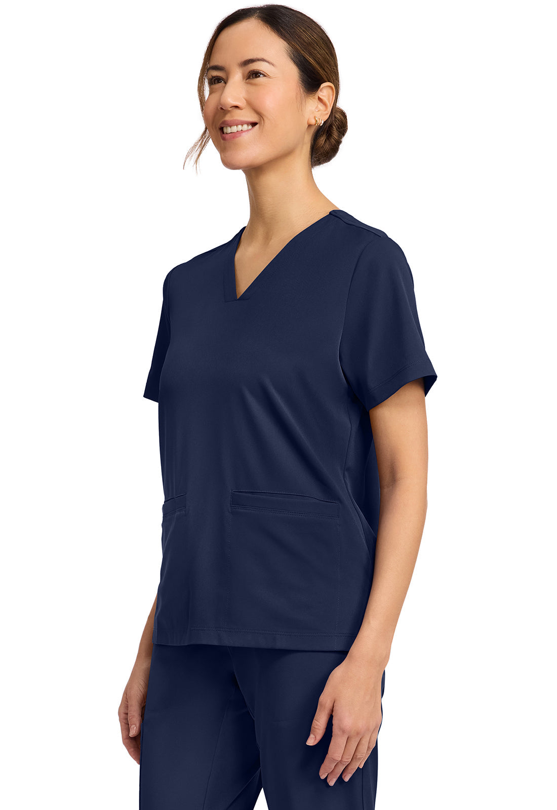 HH Works HH653 Women's 3-Pocket V-Neck Top Navy