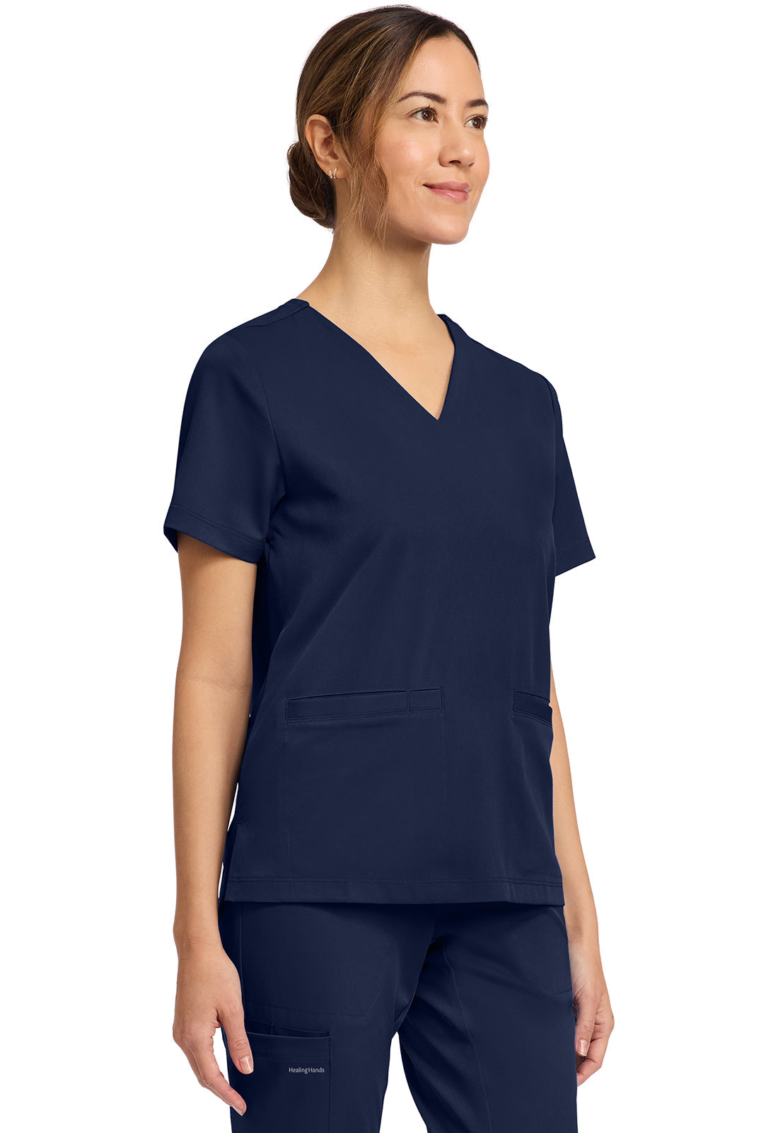 HH Works HH653 Women's 3-Pocket V-Neck Top Navy