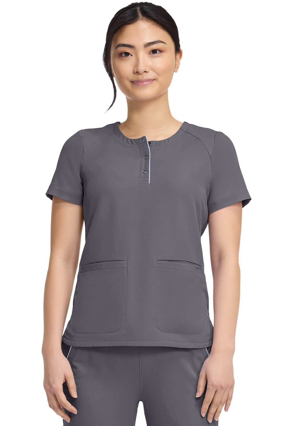 HH 360 HH702 Women's Crew Neck Scrub Top Pewter