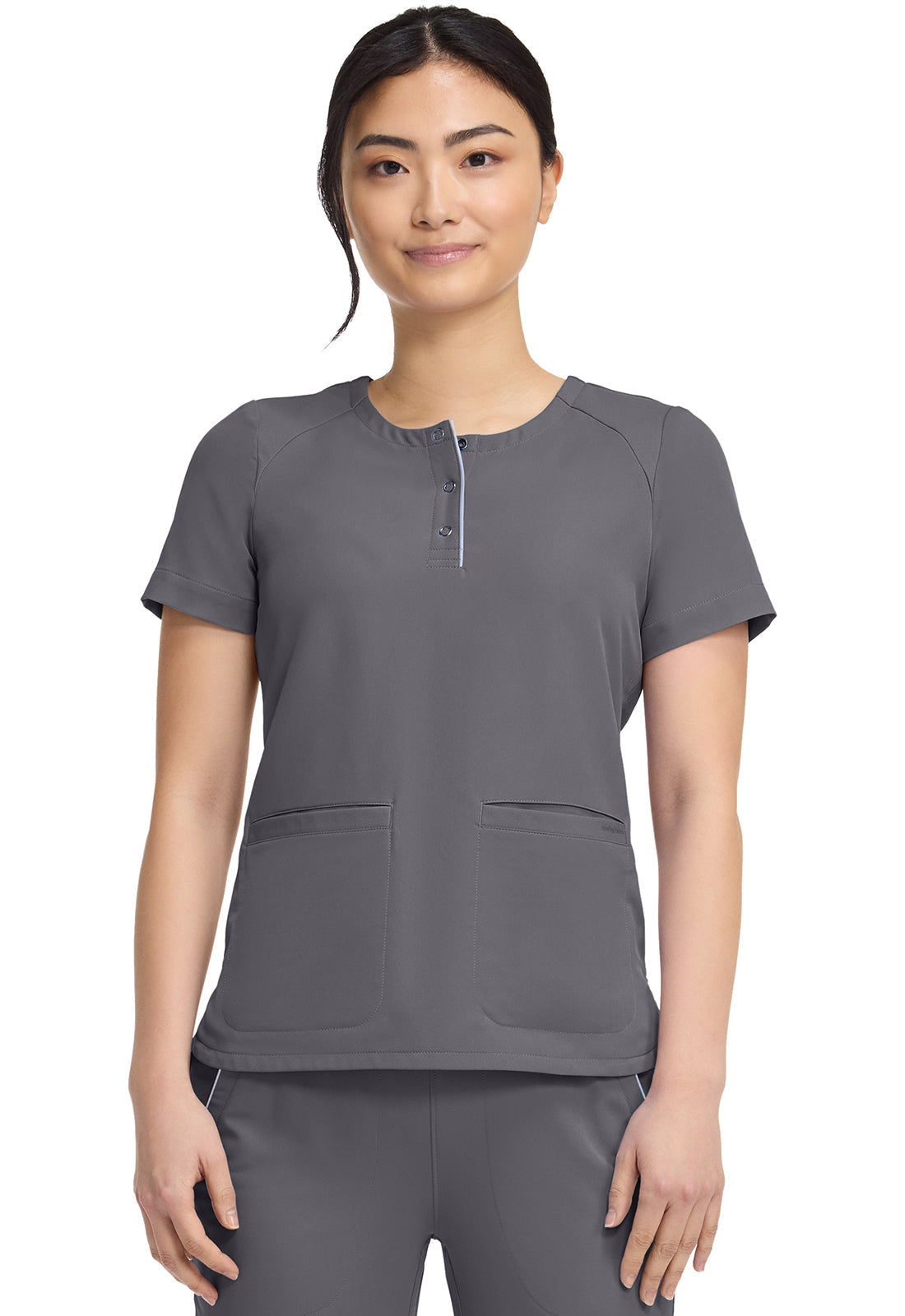 HH 360 HH702 Women's Crew Neck Scrub Top Pewter