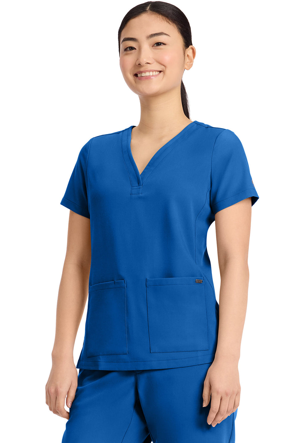 HH Quest HH751 Women's 3-Pocket Y-Neck Top Royal