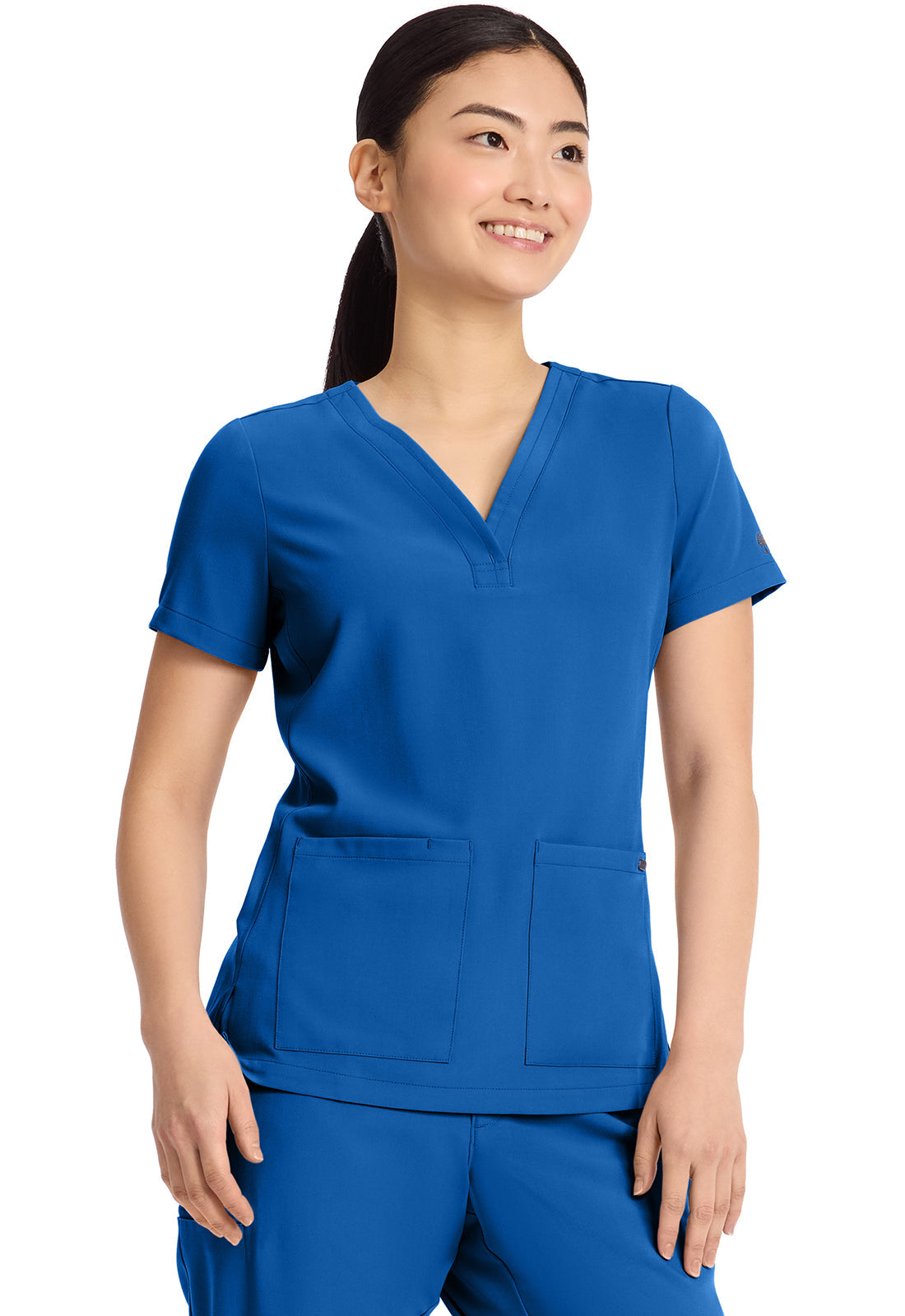HH Quest HH751 Women's 3-Pocket Y-Neck Top Royal