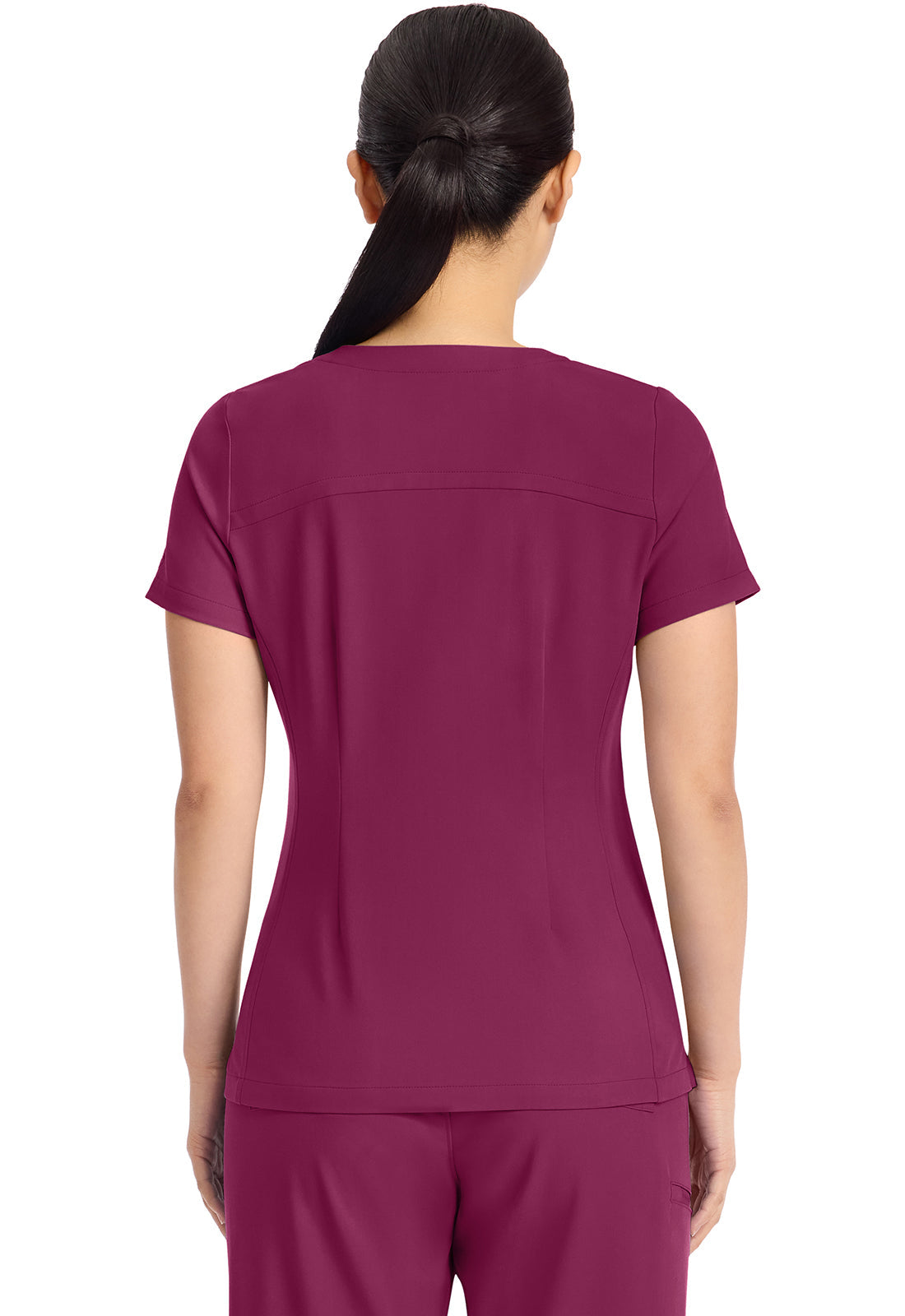 HH Quest HH751 Women's 3-Pocket Y-Neck Top Wine