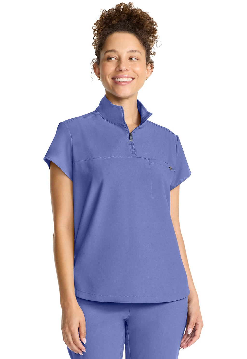 HH Quest HH752 Women's Partial Zip Stand Collar Top Ceil Image
