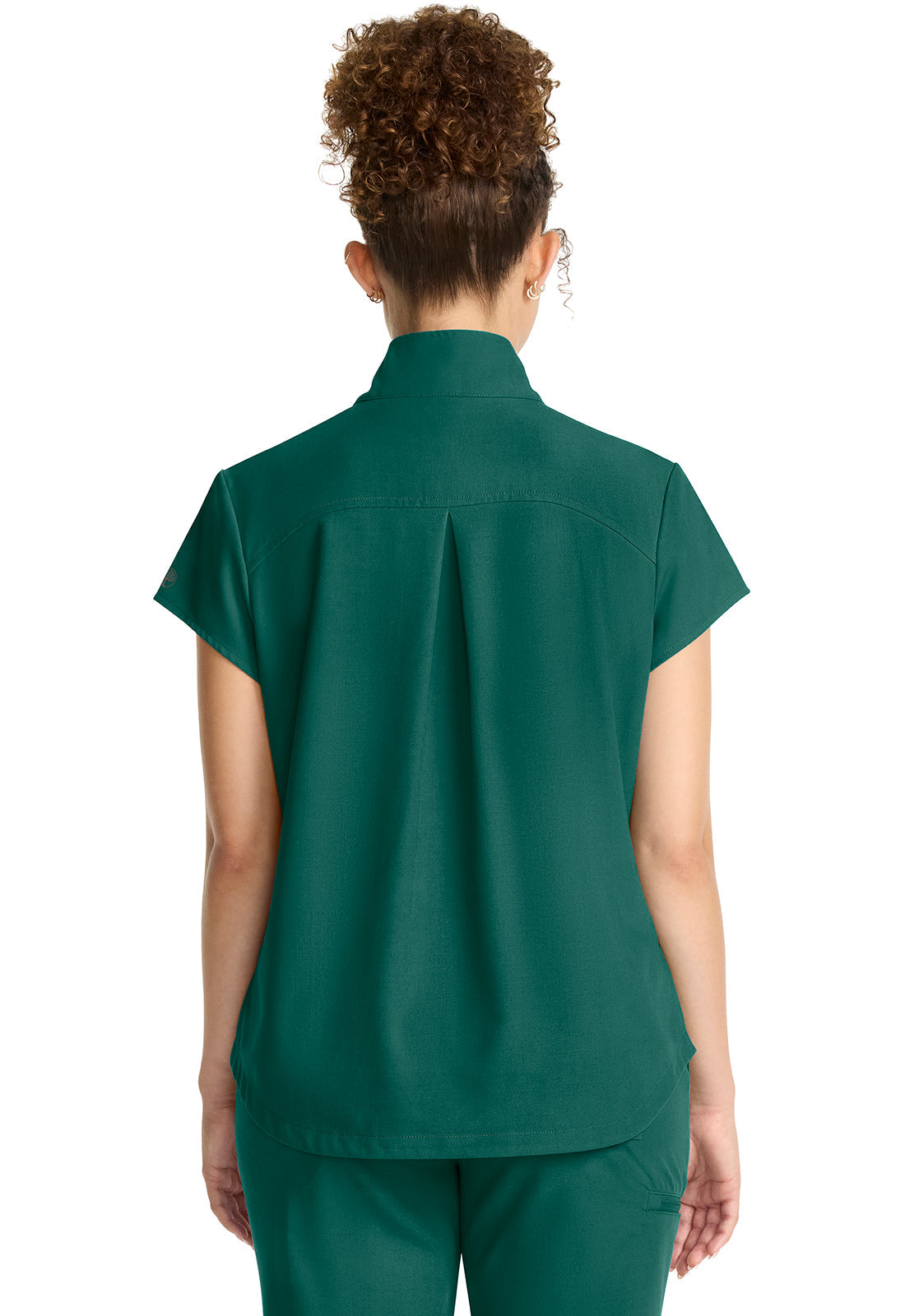 Quest HH752 Women's Partial Zip Stand Collar Top Hunter