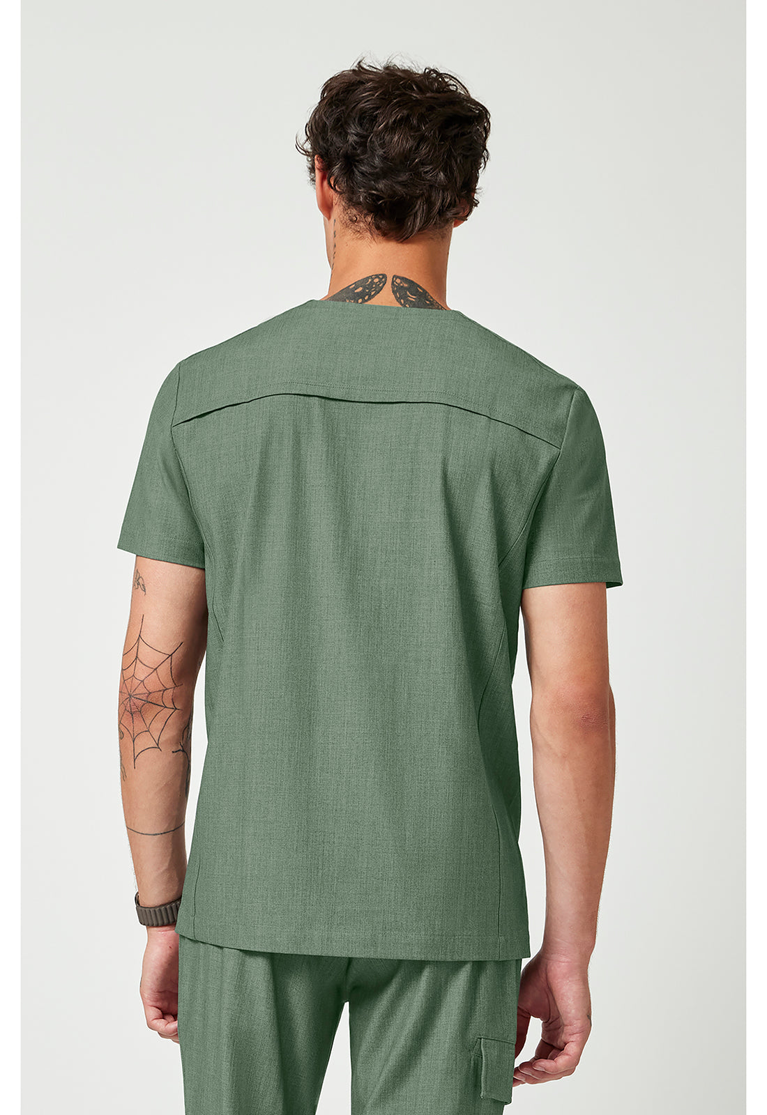 Quest HH753 Men's V-Neck Scrub Top Acadia Green