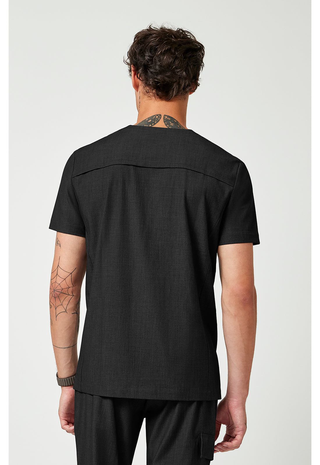 Quest HH753 Men's V-Neck Scrub Top Black