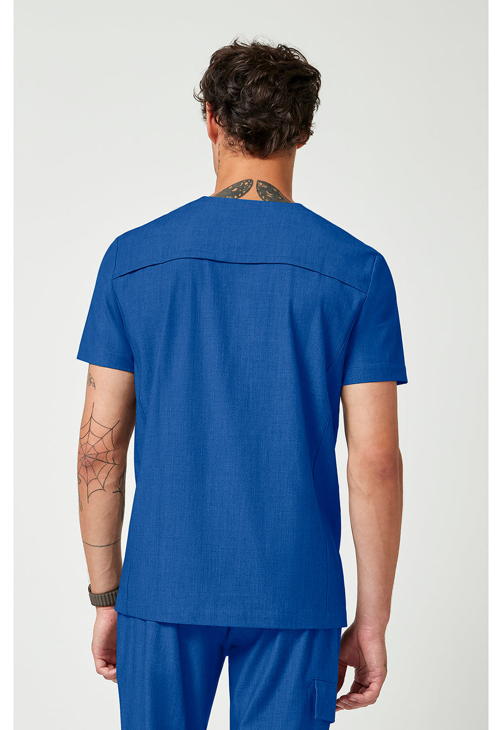 Quest HH753 Men's V-Neck Scrub Top Royal