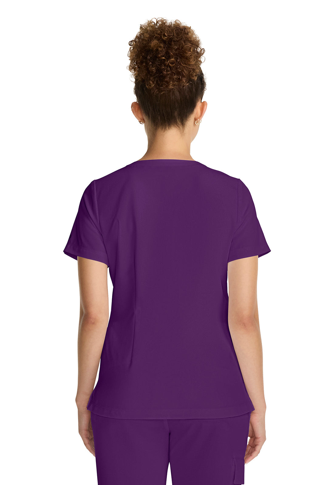 HH Quest HH755 Women's Tuck-in V-Neck Top Eggplant