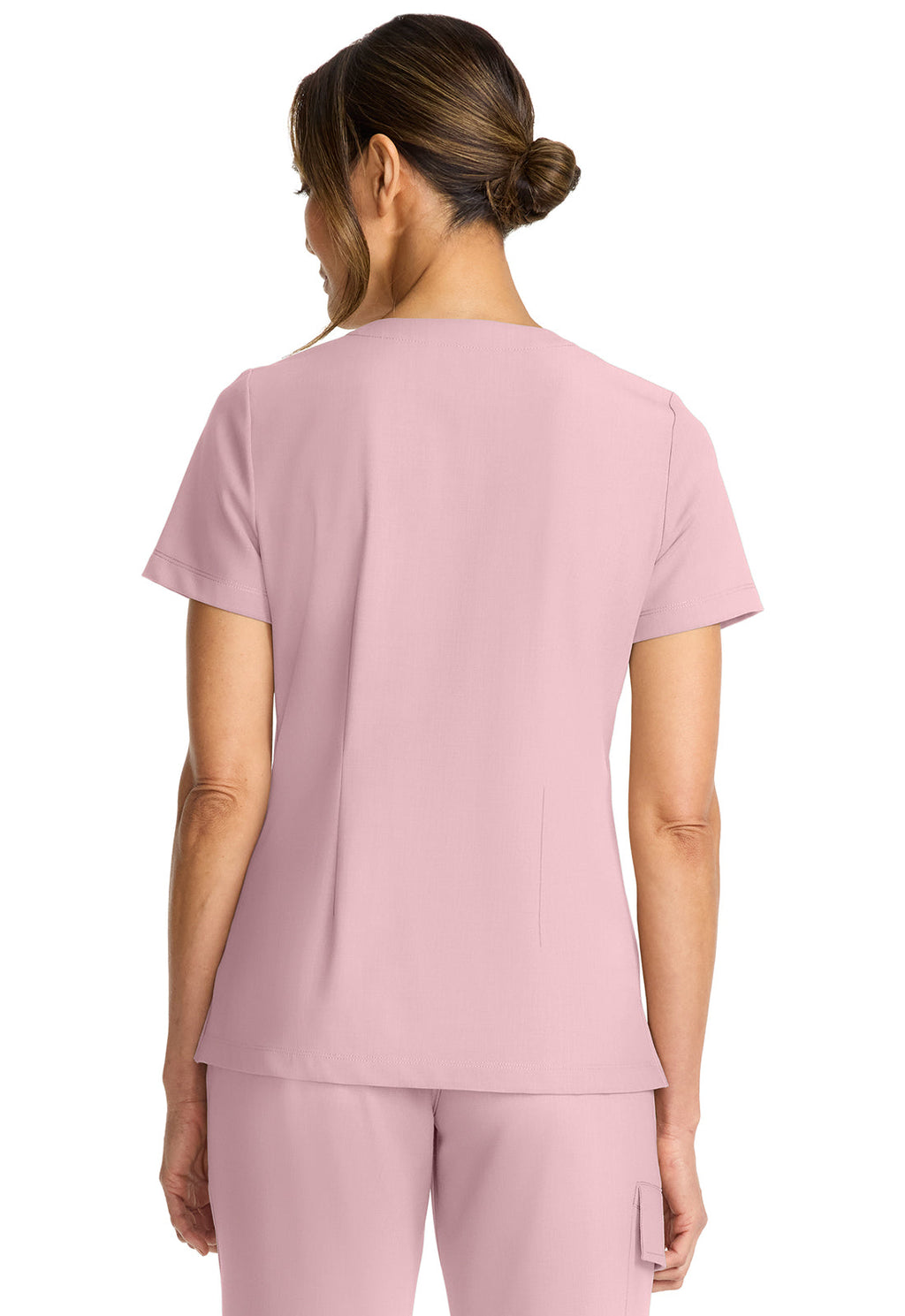 HH Quest HH755 Women's Tuck-in V-Neck Top Pink Pearl Image