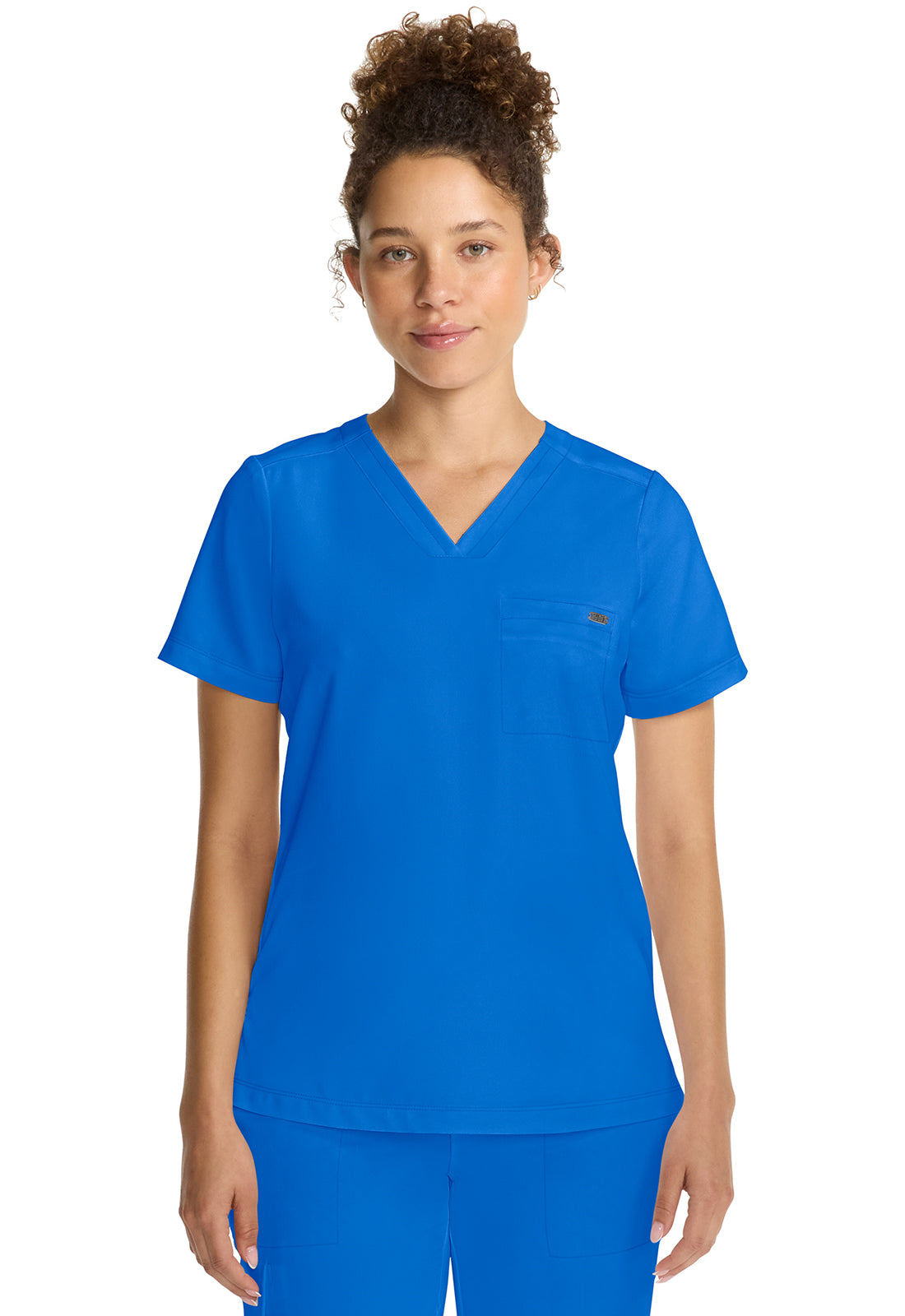Quest HH755 Women's Tuck-in V-Neck Scrub Top Royal