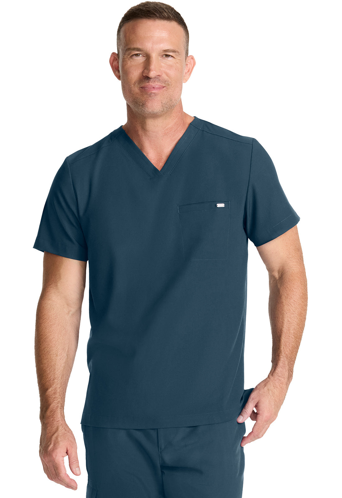 HH Quest HH758 Men's 1-Pocket V-Neck Top Caribbean Image