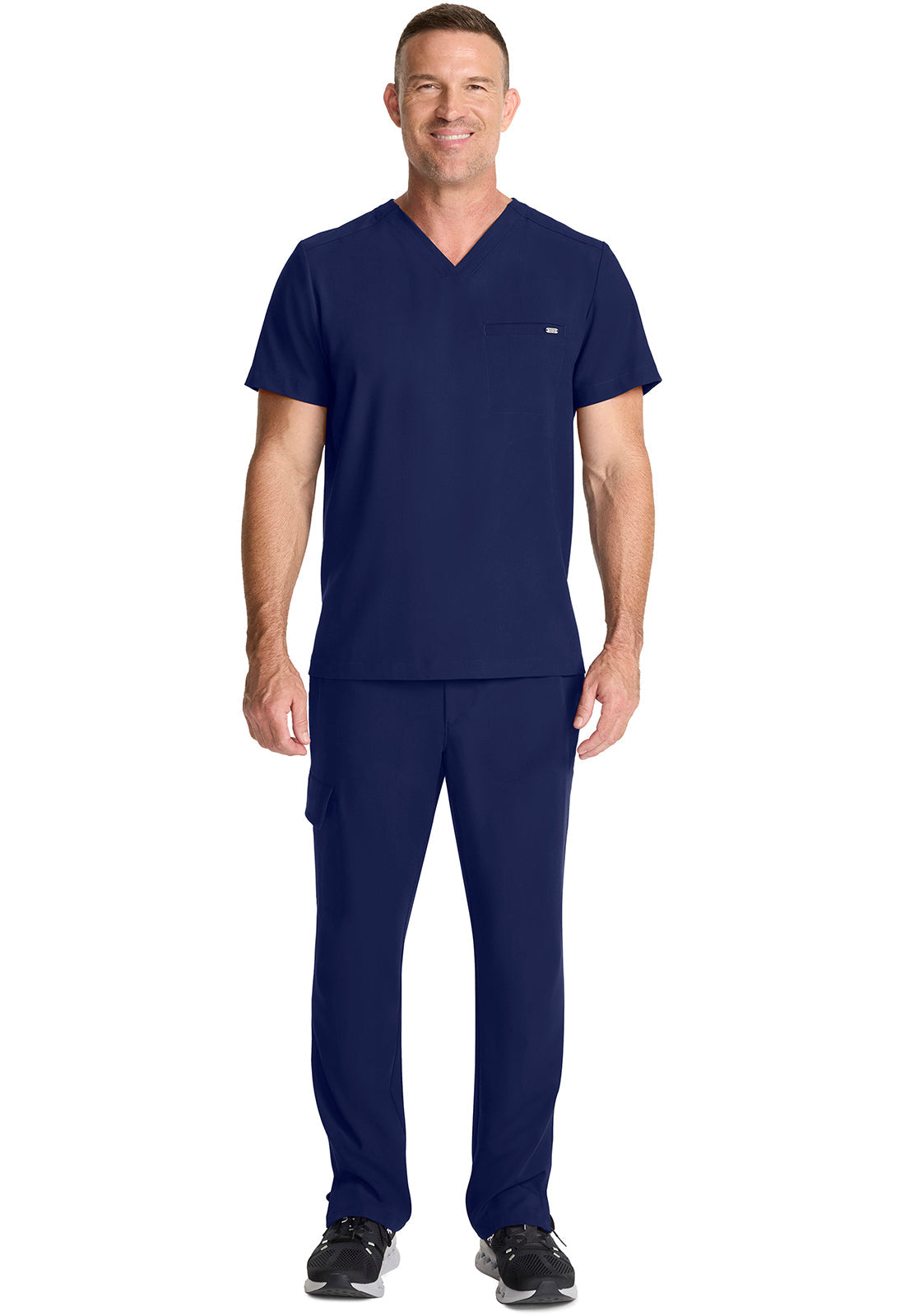 Quest HH758 Men's 1-Pocket V-Neck Scrub Top Navy