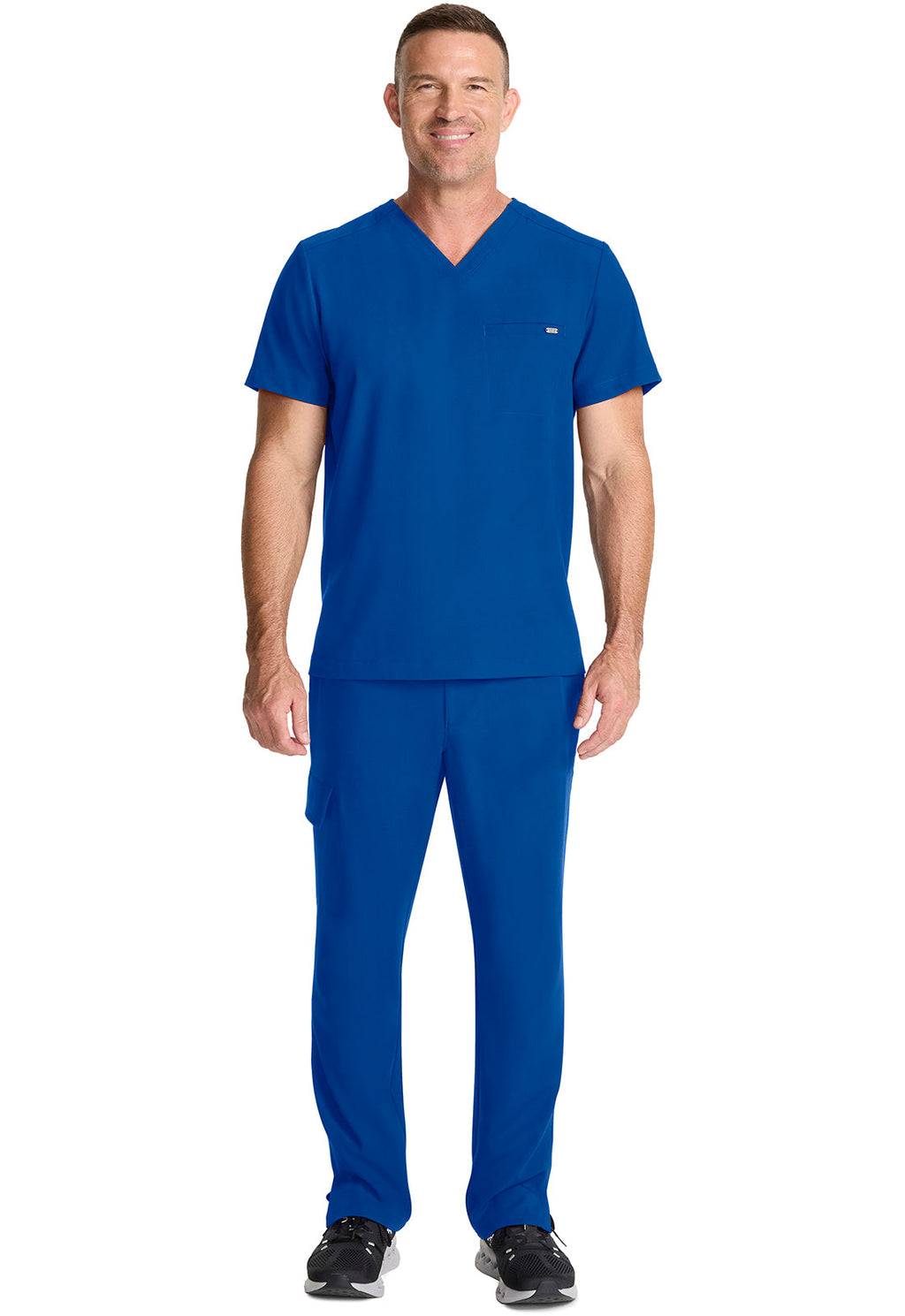 Quest HH758 Men's 1-Pocket V-Neck Scrub Top Royal