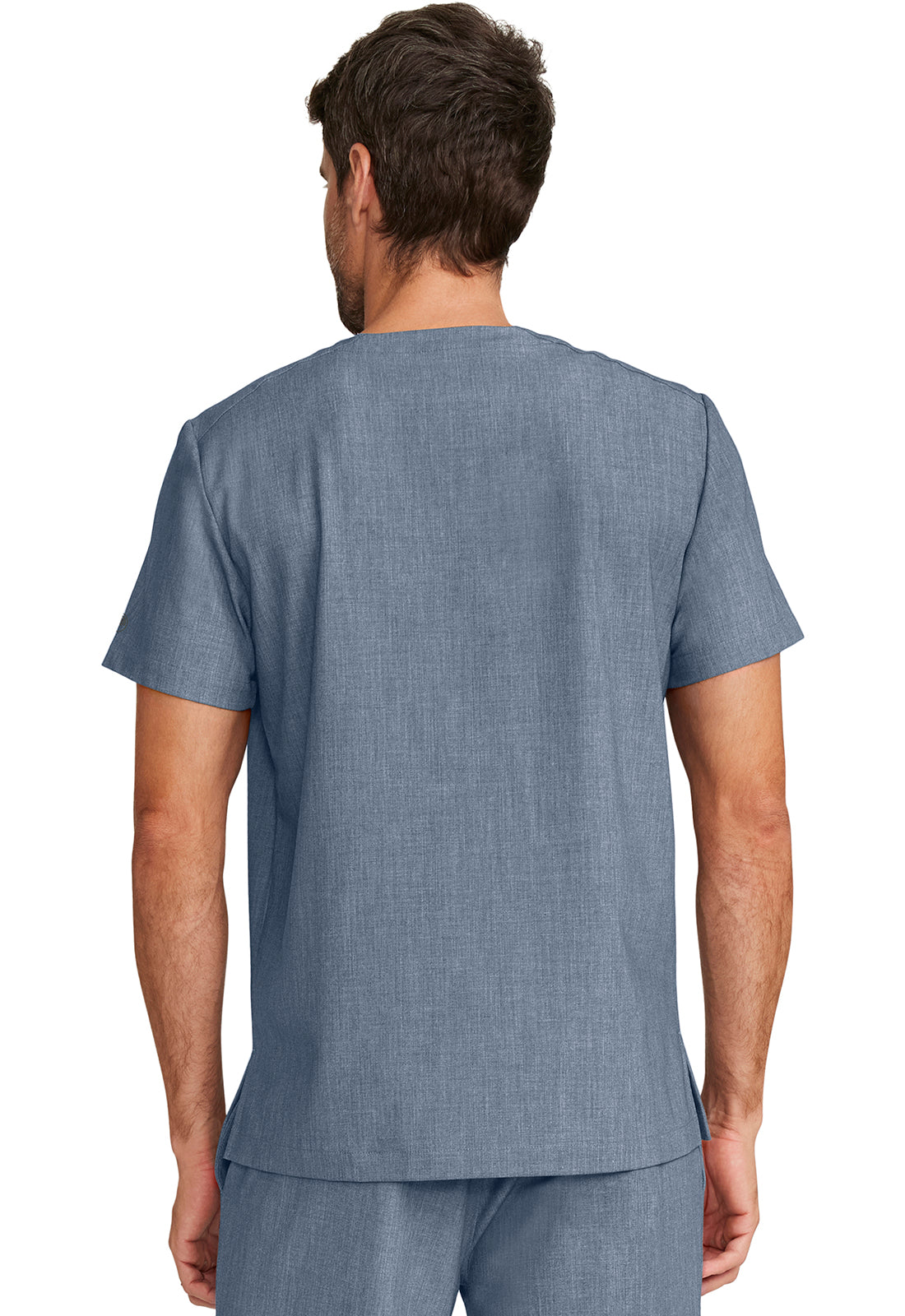 Quest HH758 Men's 1-Pocket V-Neck Scrub Top Twilight Blue