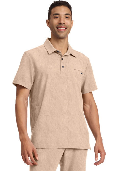 HH Quest HH759 Men's 3-Pocket Polo Collar Top Desert Taupe