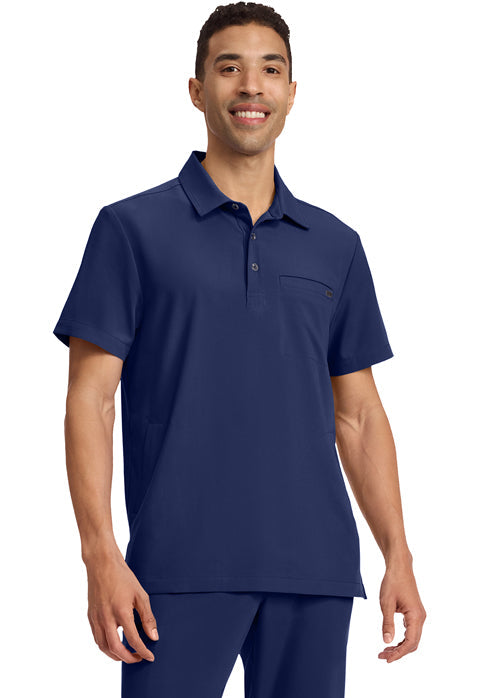 HH Quest HH759 Men's 3-Pocket Polo Collar Top Navy
