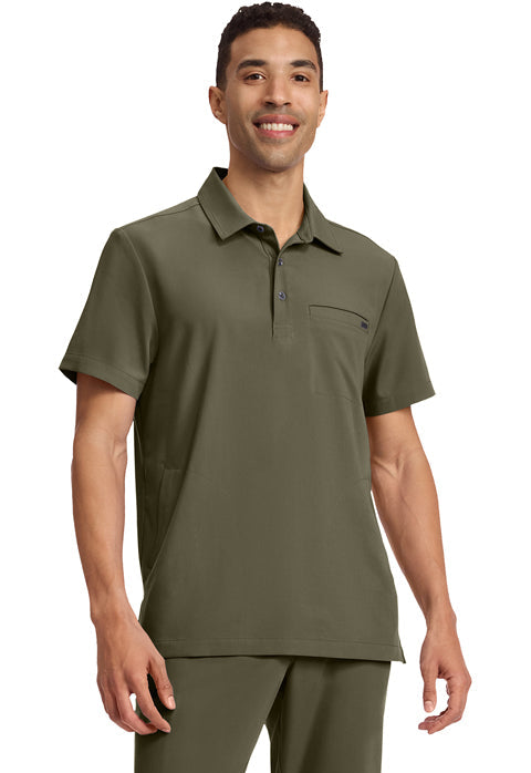 HH Quest HH759 Men's 3-Pocket Polo Collar Top Olive