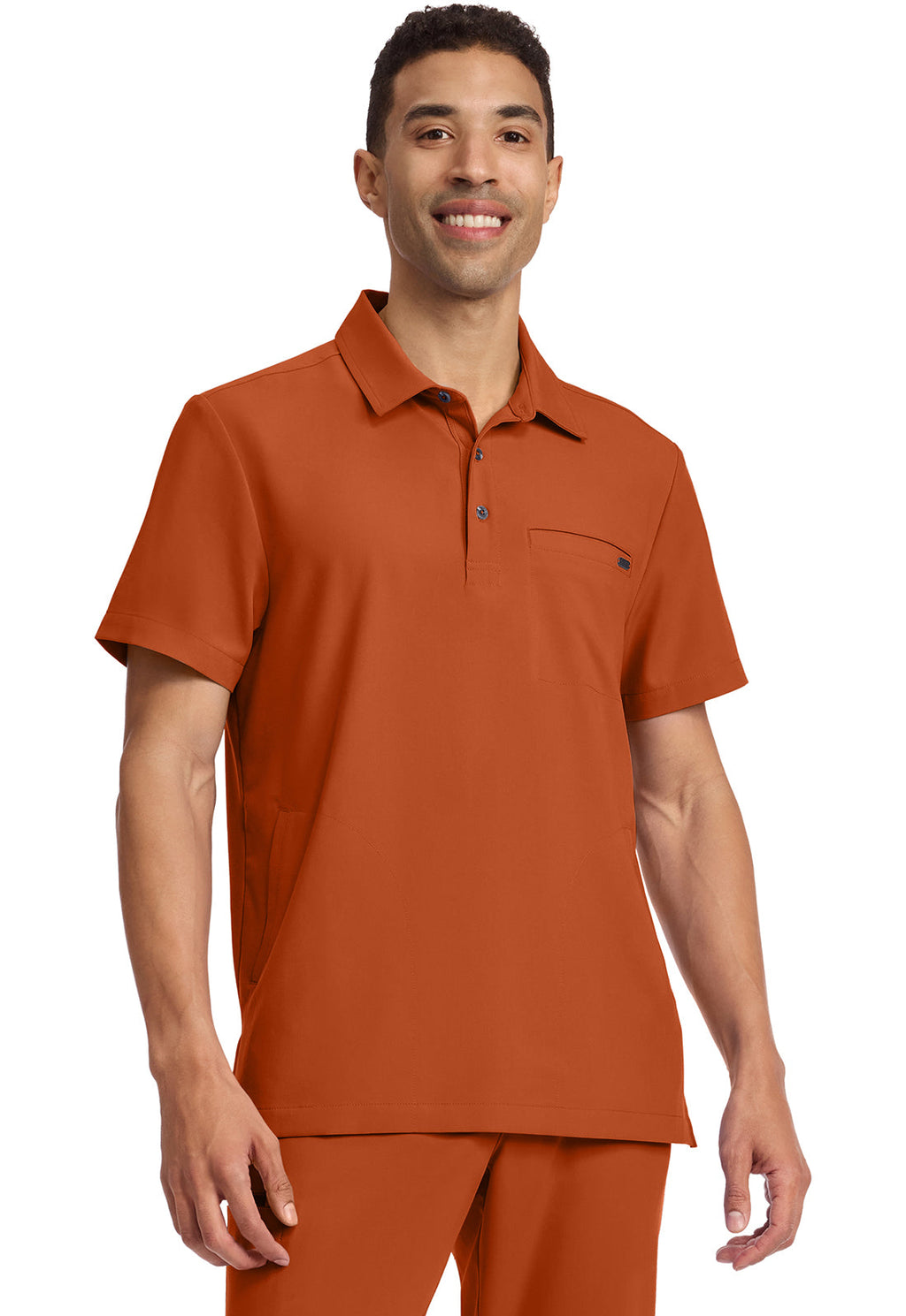 HH Quest HH759 Men's 3-Pocket Polo Collar Top Warm Sunrise