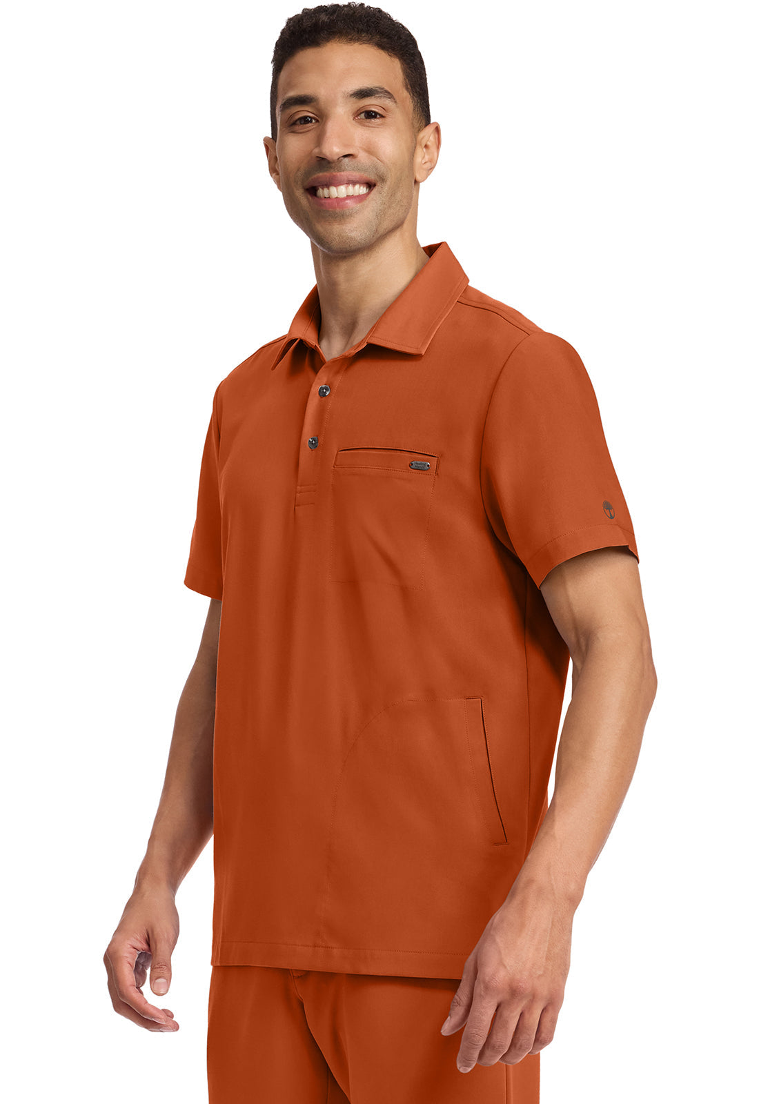 HH Quest HH759 Men's 3-Pocket Polo Collar Top Warm Sunrise