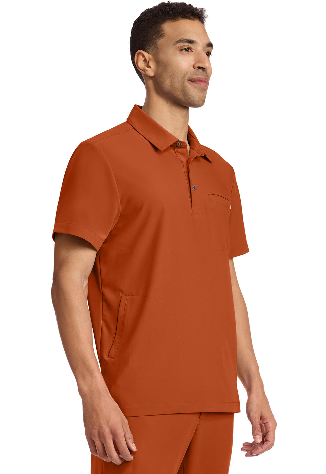 HH Quest HH759 Men's 3-Pocket Polo Collar Top Warm Sunrise