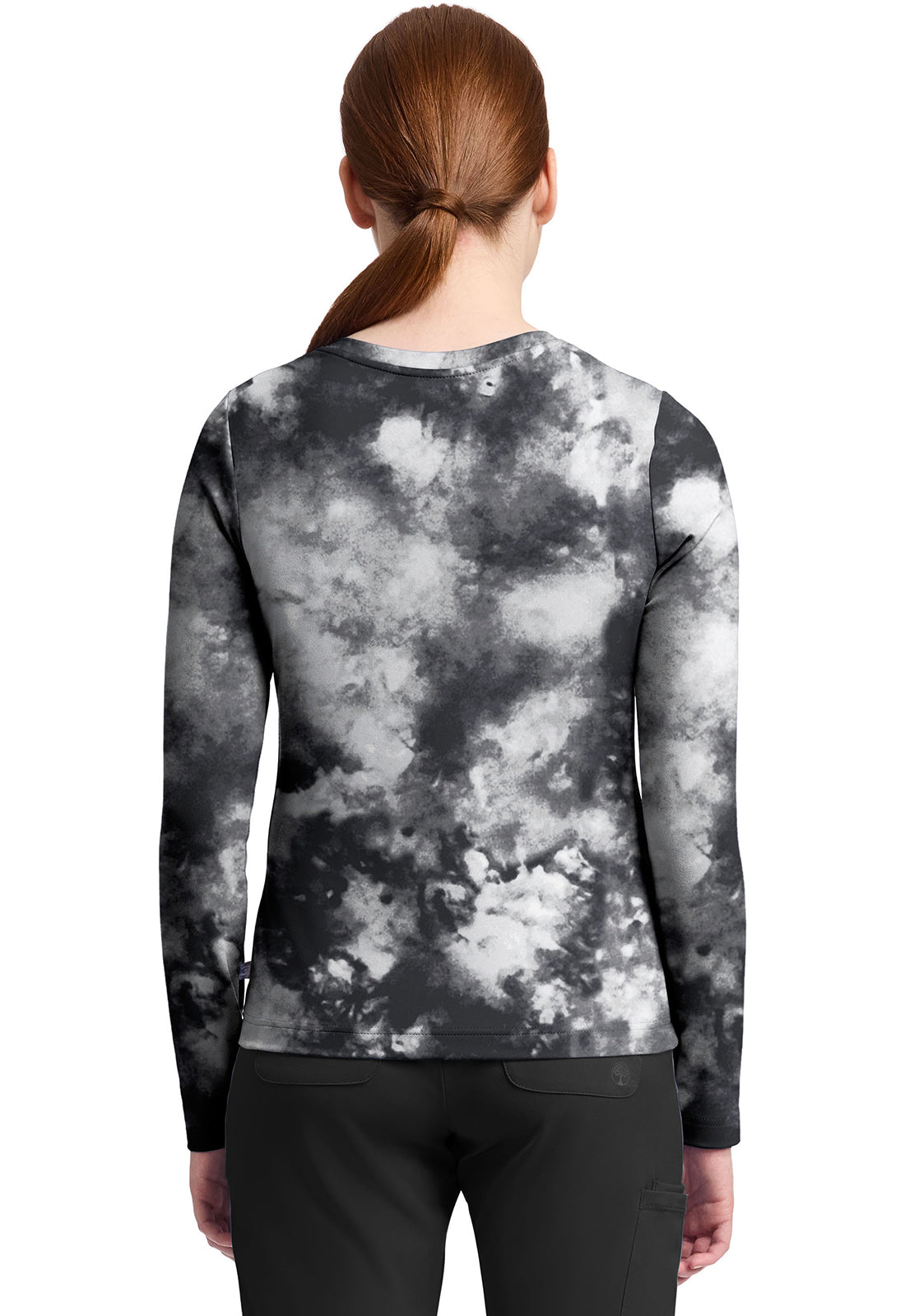 Knits HH816 Women's Melissa Tee Tie Dye Black