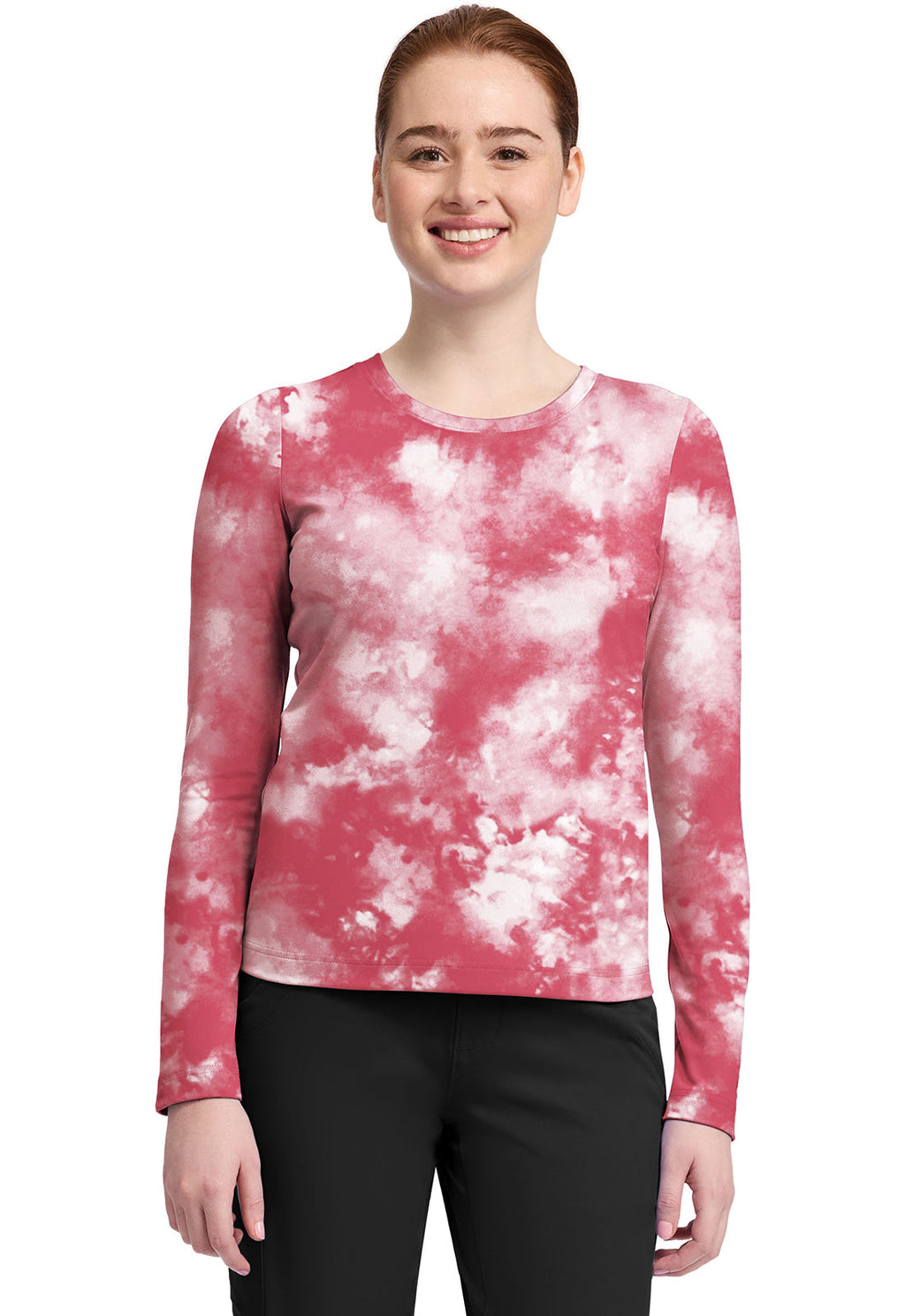 HH Knits HH816 Melissa Tee Tie Dye French Pink