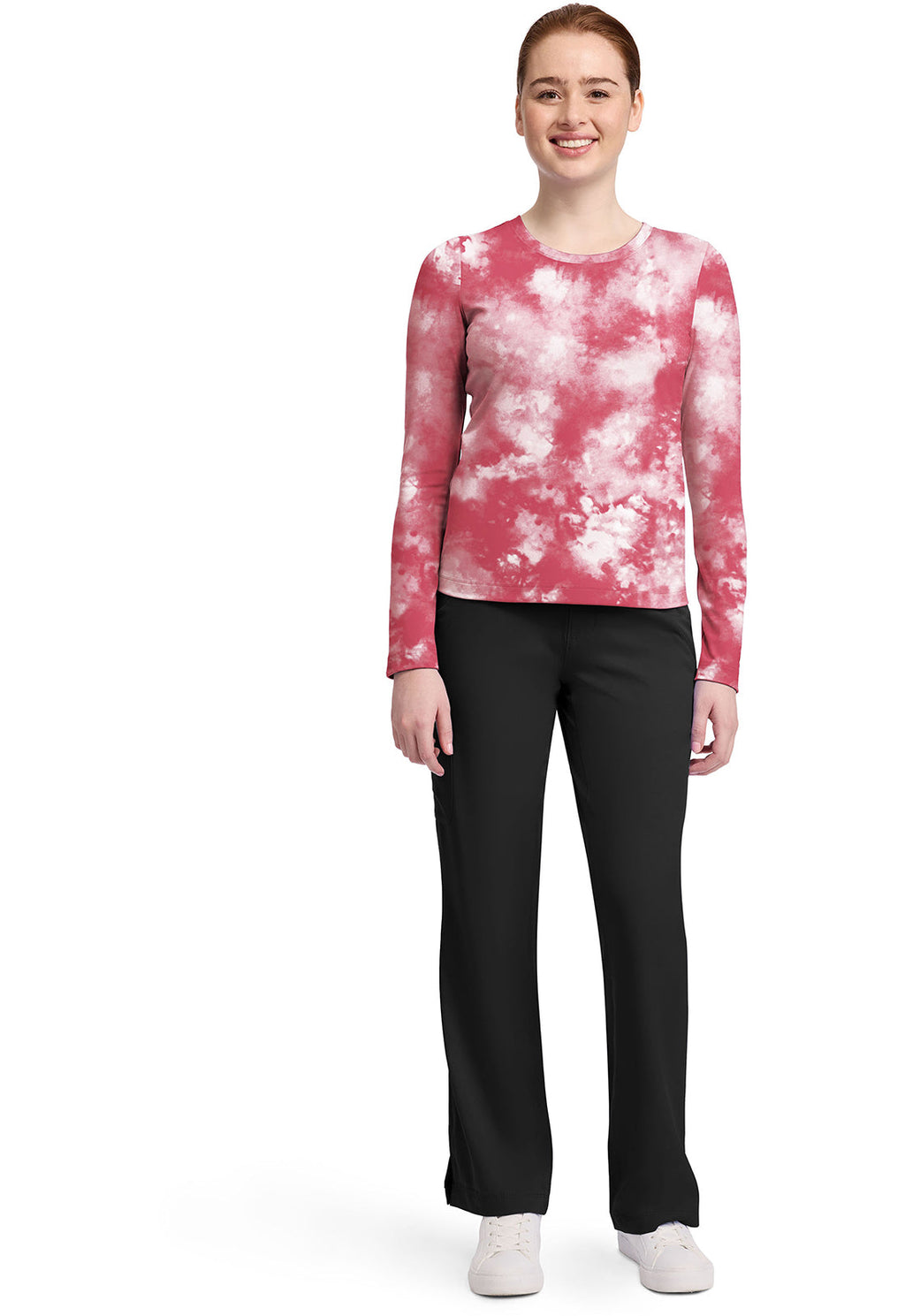 HH Knits HH816 Melissa Tee Tie Dye French Pink