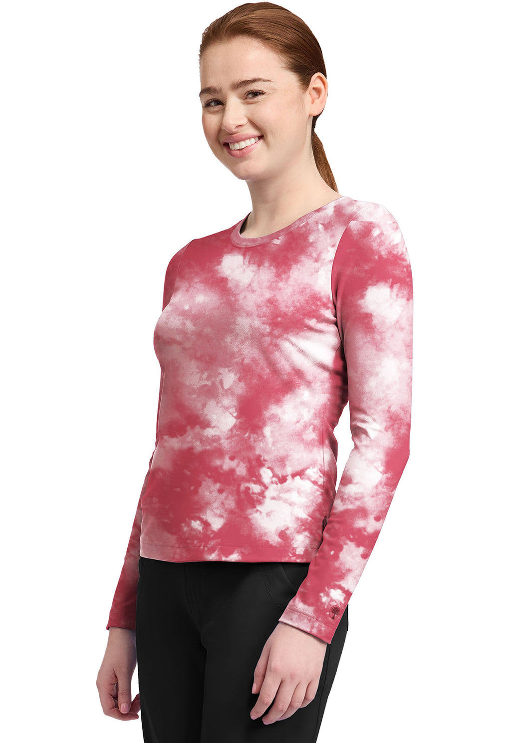 HH Knits HH816 Melissa Tee Tie Dye French Pink